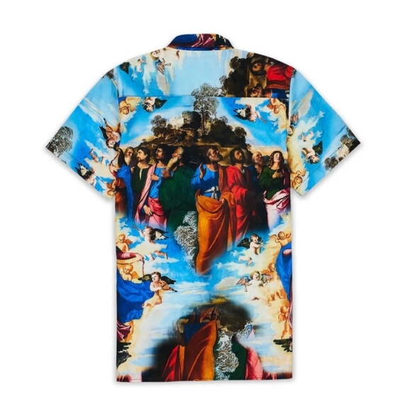 Reason Renaissance Print Button Down Shirt - Picture 2 of 8